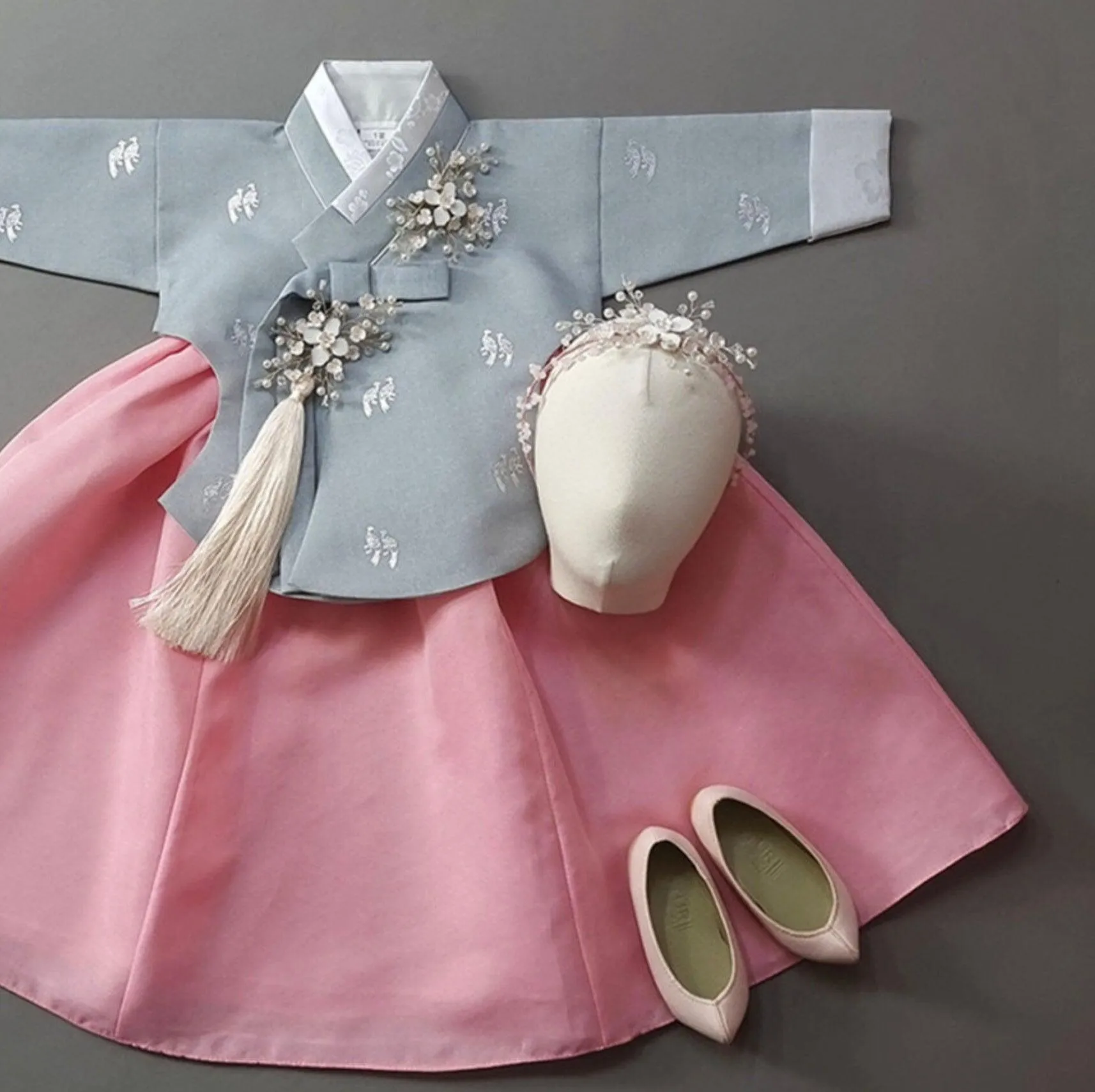 Iseo Pink Skirt Girl Hanbok (100D-15YR)