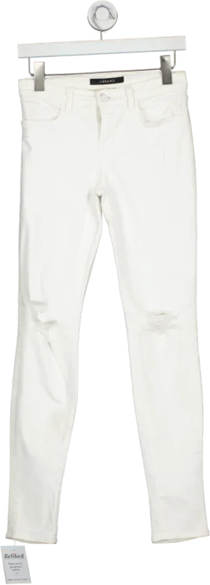 J Brand White Super Skinny Jeans W26