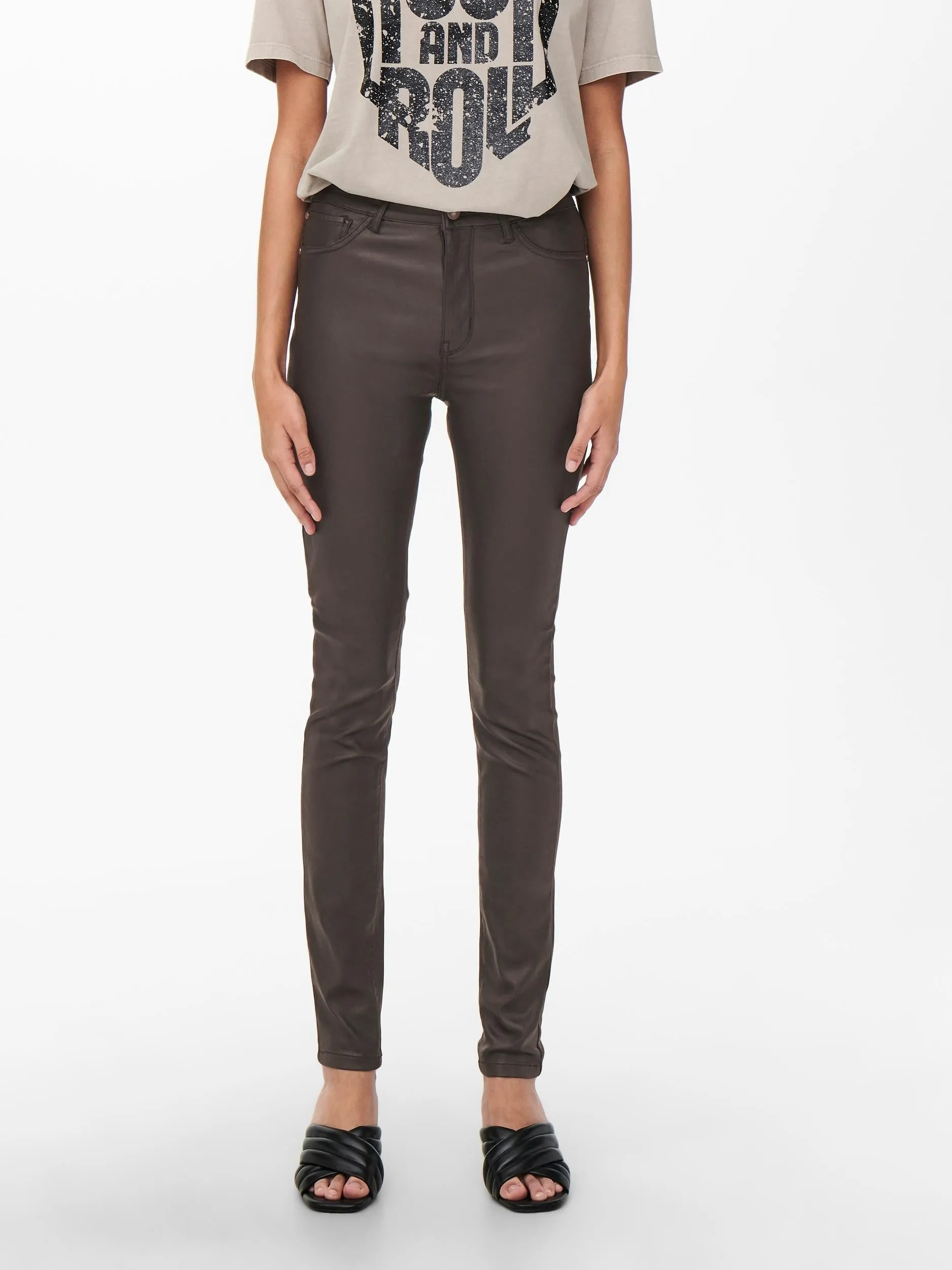 JDY New Thunder Coated High Skinny Fit Pant