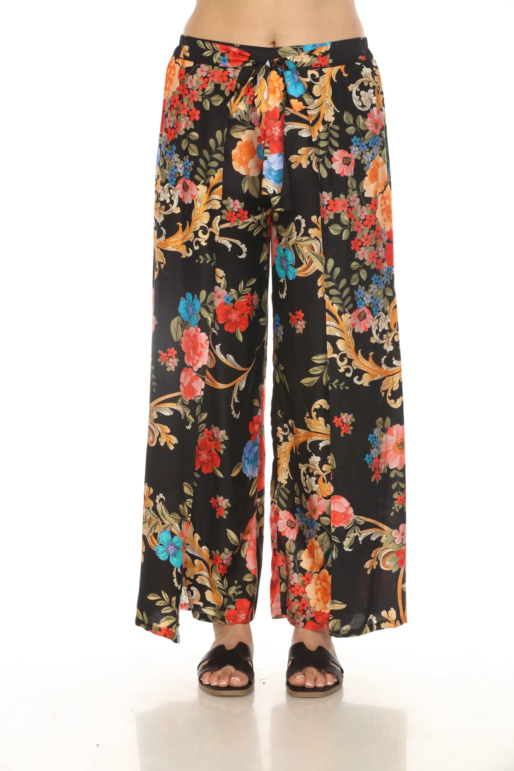 Johnny Was Black Royal Wrap Pants CSW3123-H