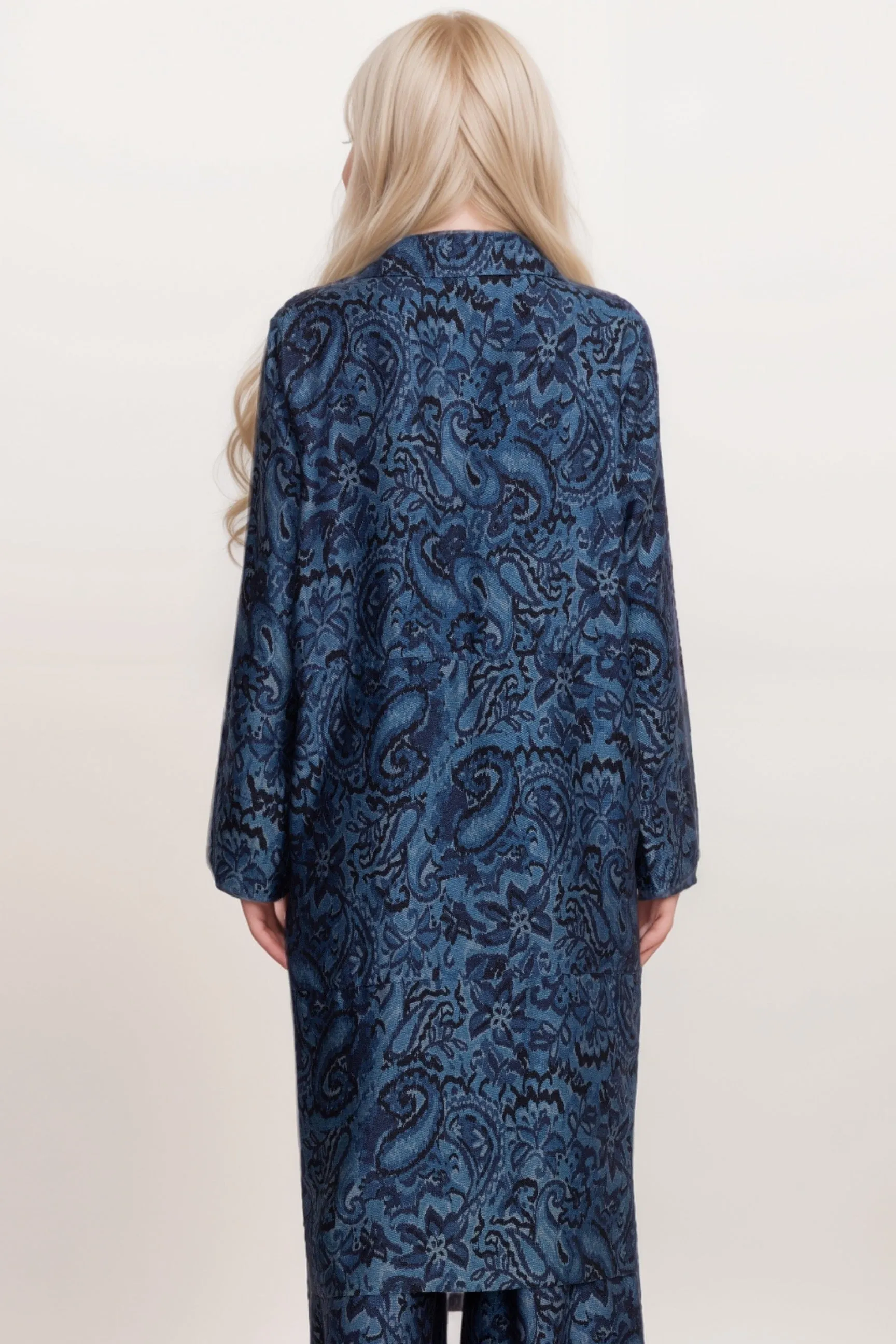 Johnny Was Workshop Blue Denim Duster Coat W45924-7