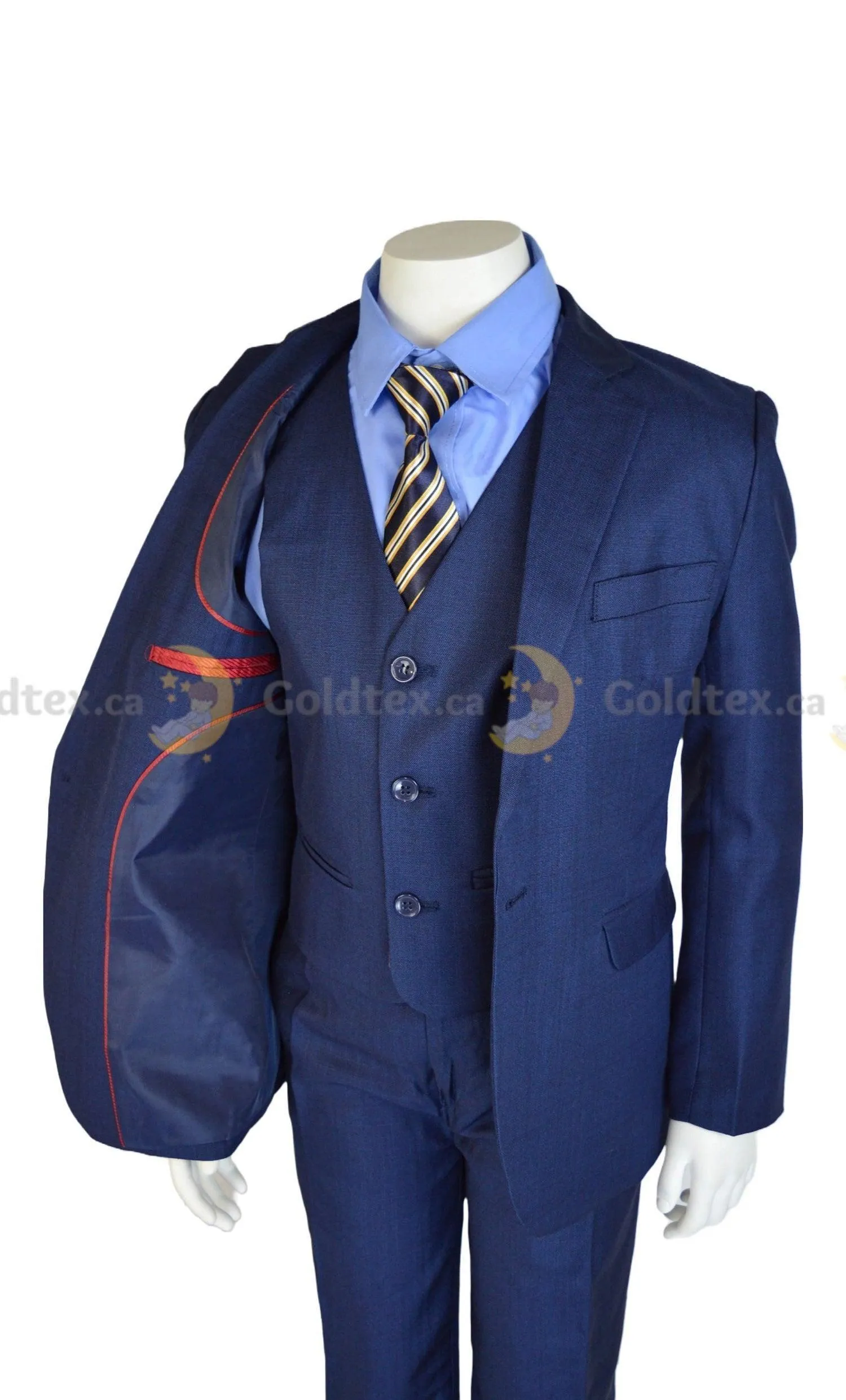 Johnson's Creation 5-piece Navy Toddlers & Kids Suit Set