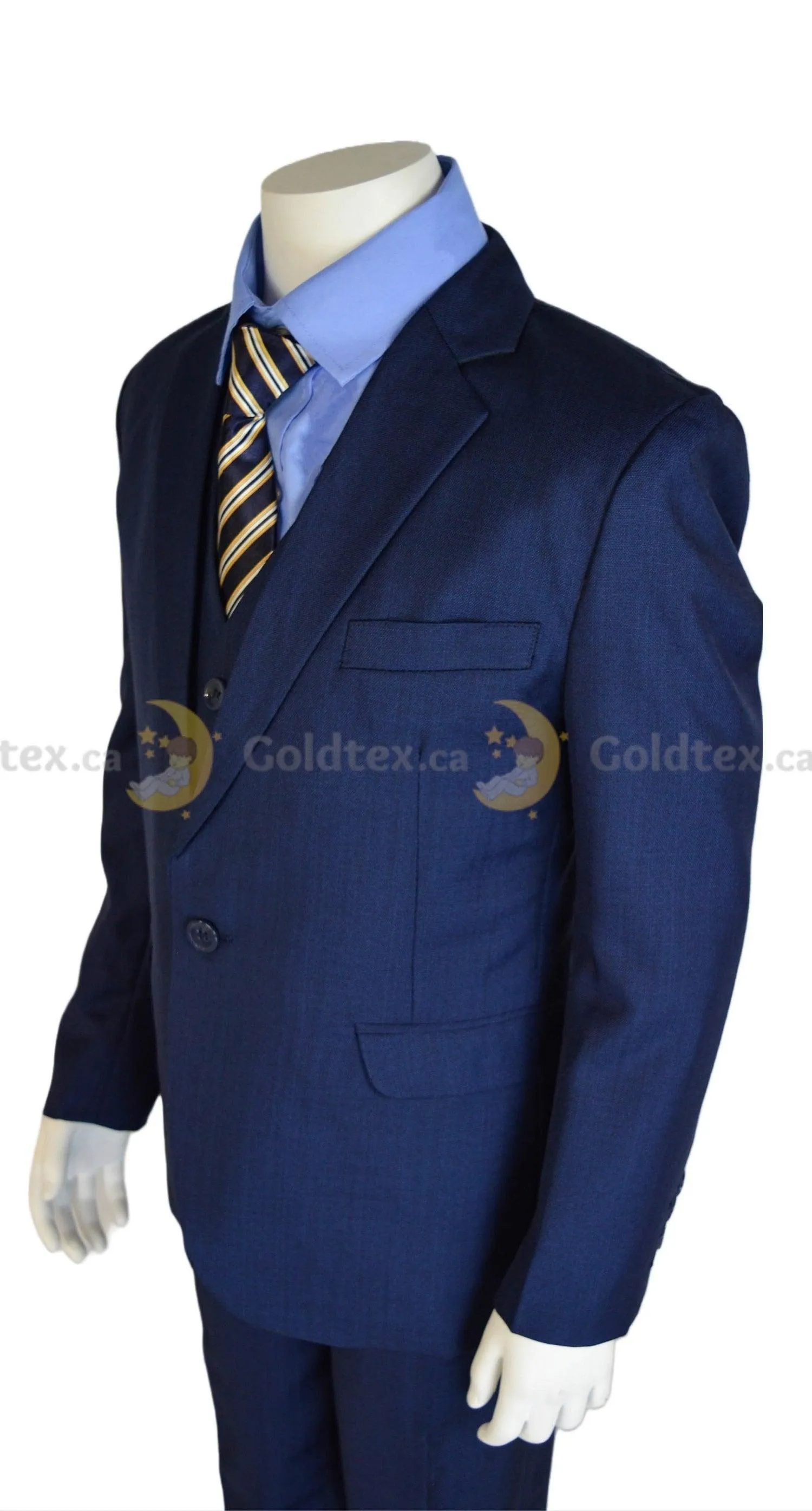 Johnson's Creation 5-piece Navy Toddlers & Kids Suit Set