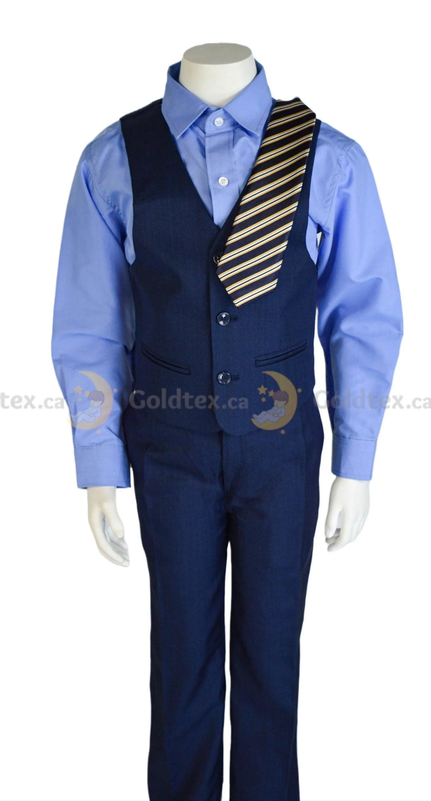 Johnson's Creation 5-piece Navy Toddlers & Kids Suit Set