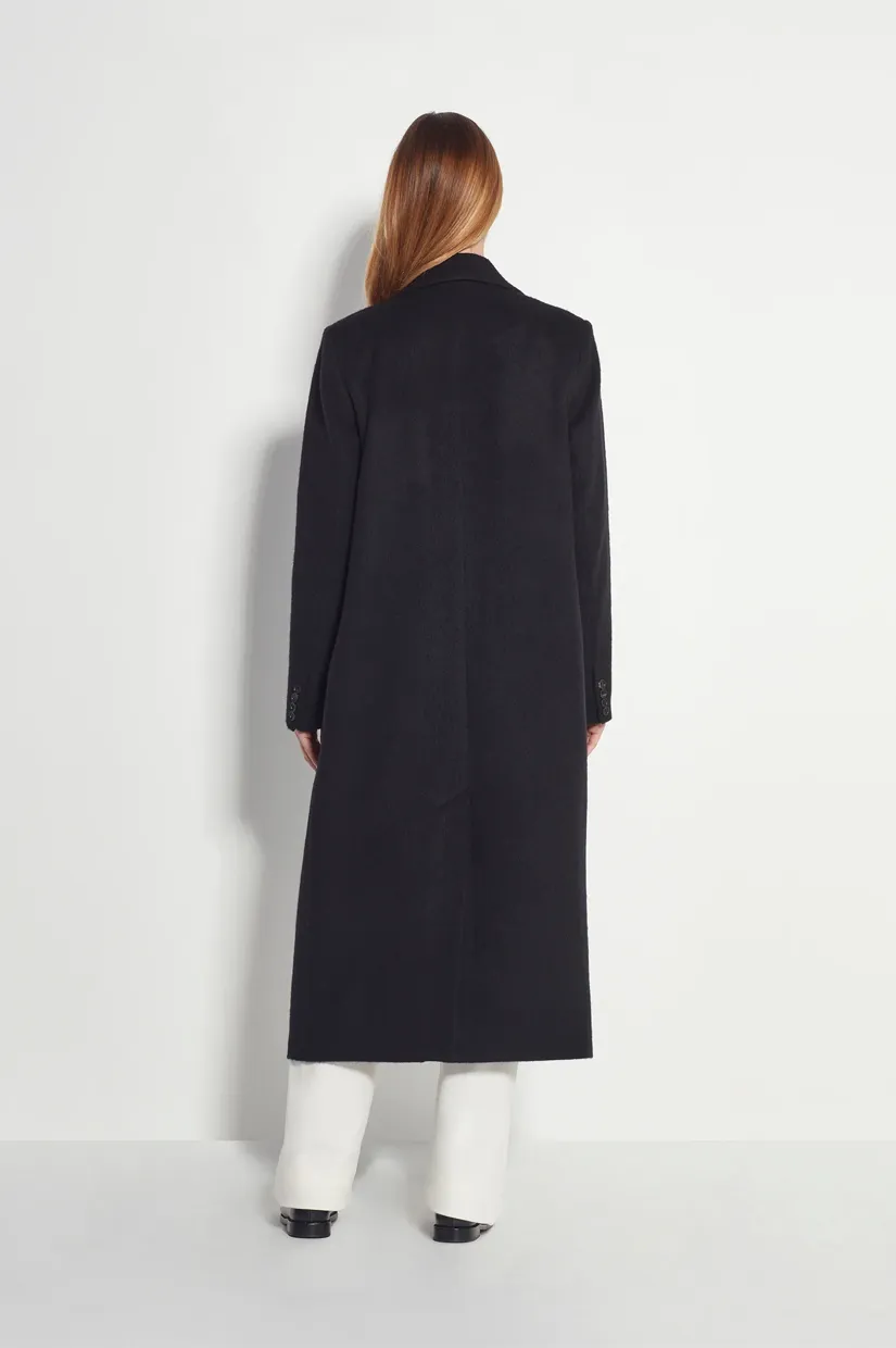 Juliette Hogan Mantelle Coat - Black Fur