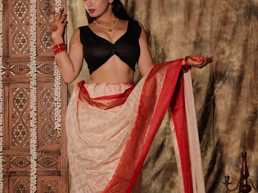 Katyani - Black Embroidered Sleeveless Cotton Blouse