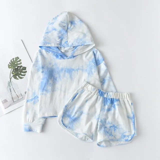 Kids Girls Clothing Sets Summer New Style Brand  Baby Girls Clothes short Sleeve T-Shirt Pant Dress 2Pcs Children Clothes Suits