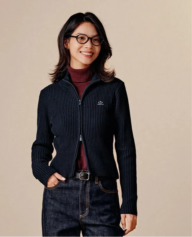 Knitted Cardigan Women Short Top