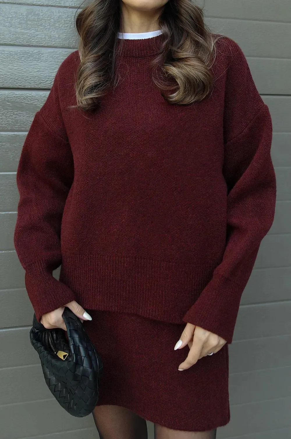 Knitted skirt suit（Top   skirt）