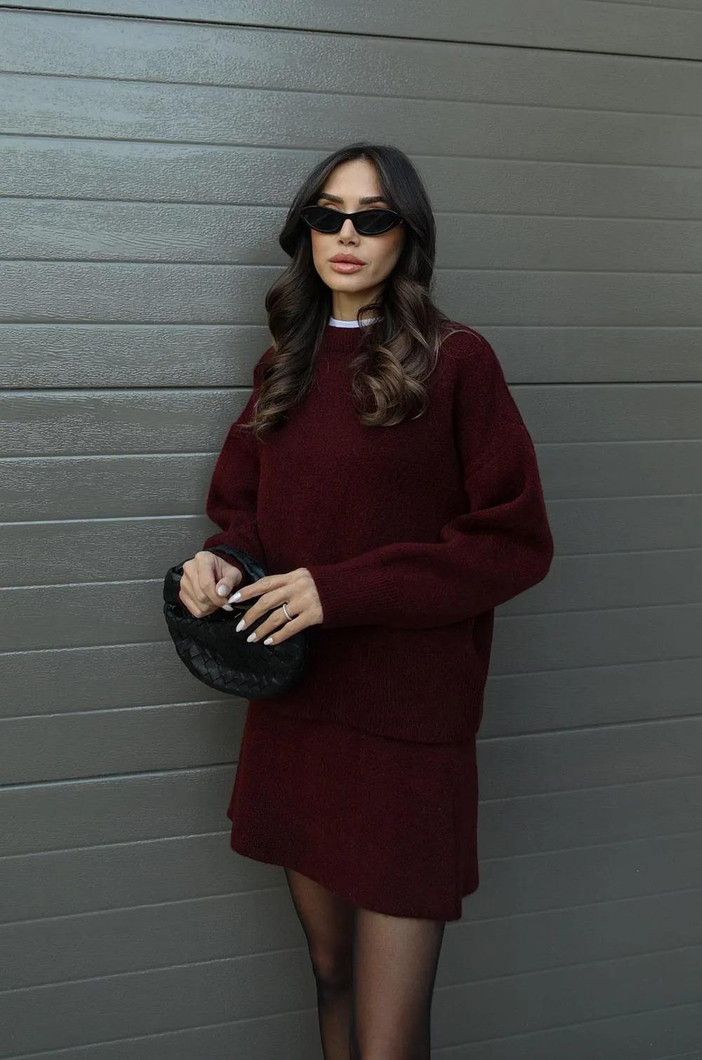 Knitted skirt suit（Top   skirt）
