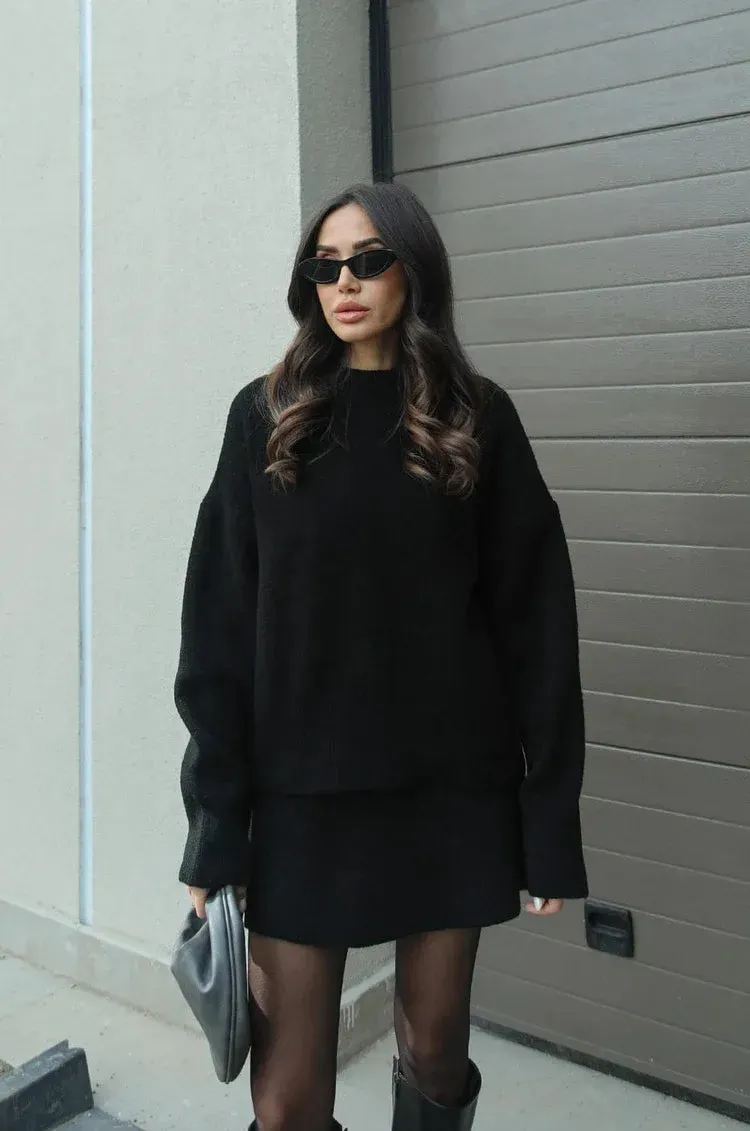 Knitted skirt suit（Top   skirt）