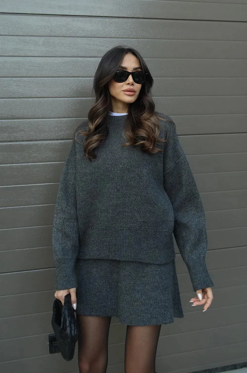 Knitted skirt suit（Top   skirt）