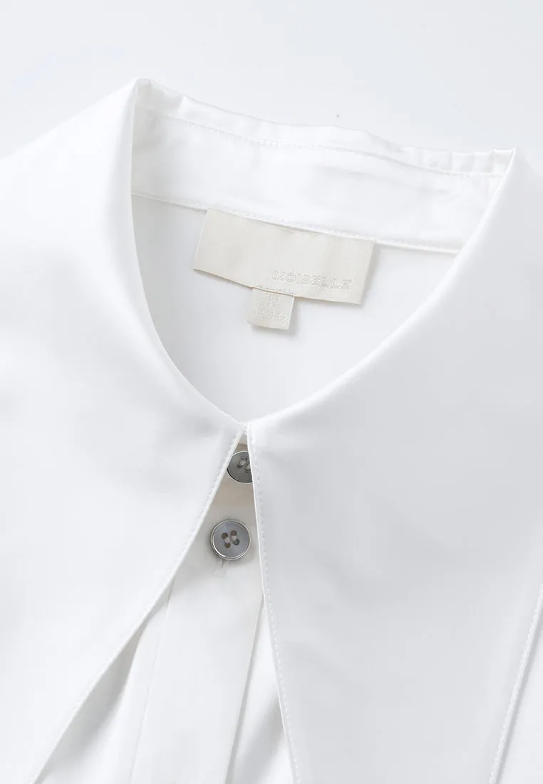 Lapelled Sleeveless Shirt