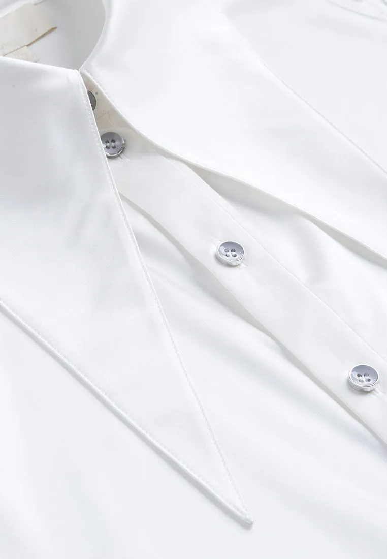 Lapelled Sleeveless Shirt