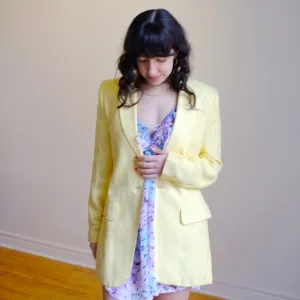 Lemon Longline Blazer
