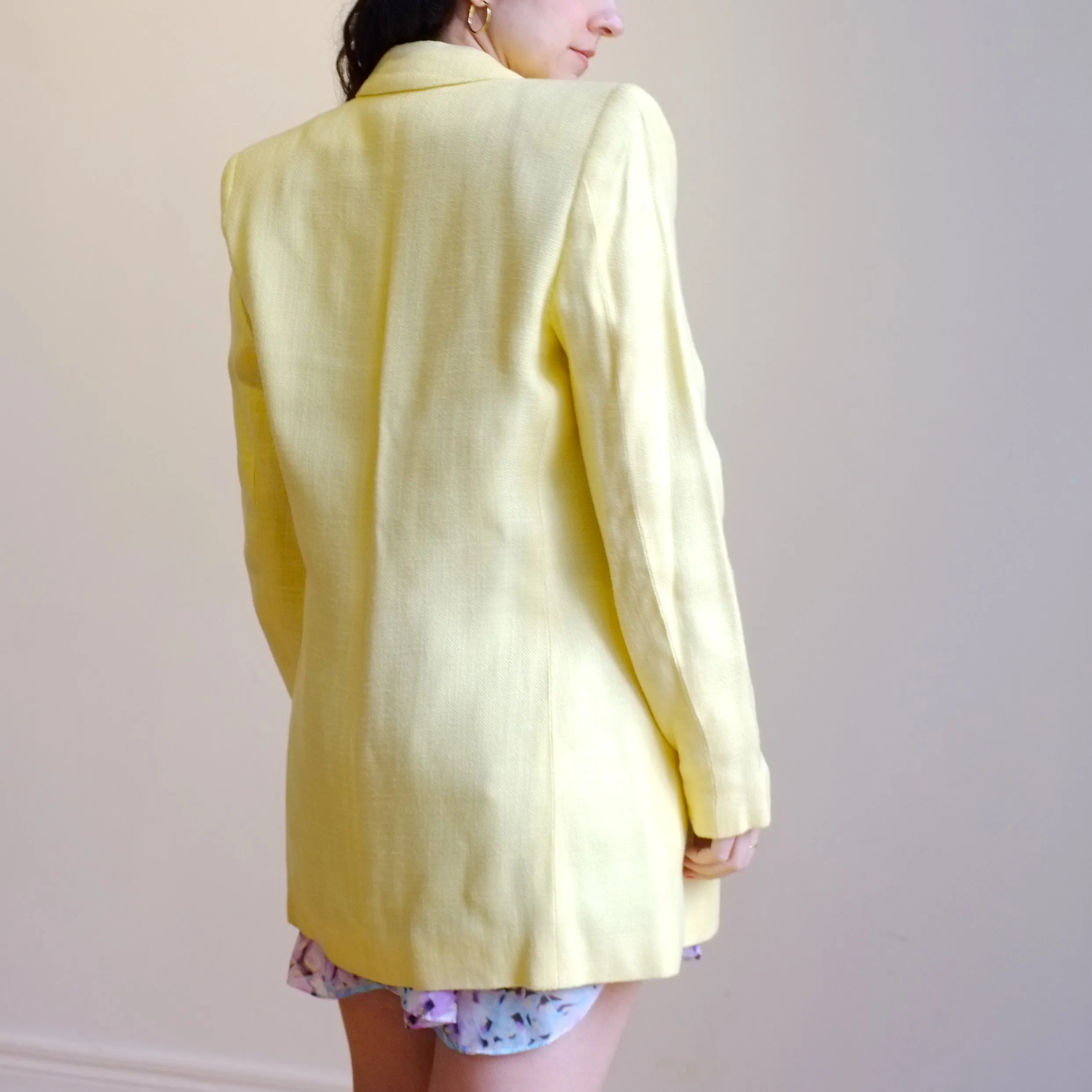 Lemon Longline Blazer