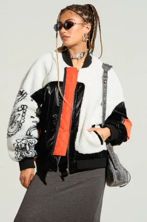 LENNIE MIXED MEDIA BOMBER