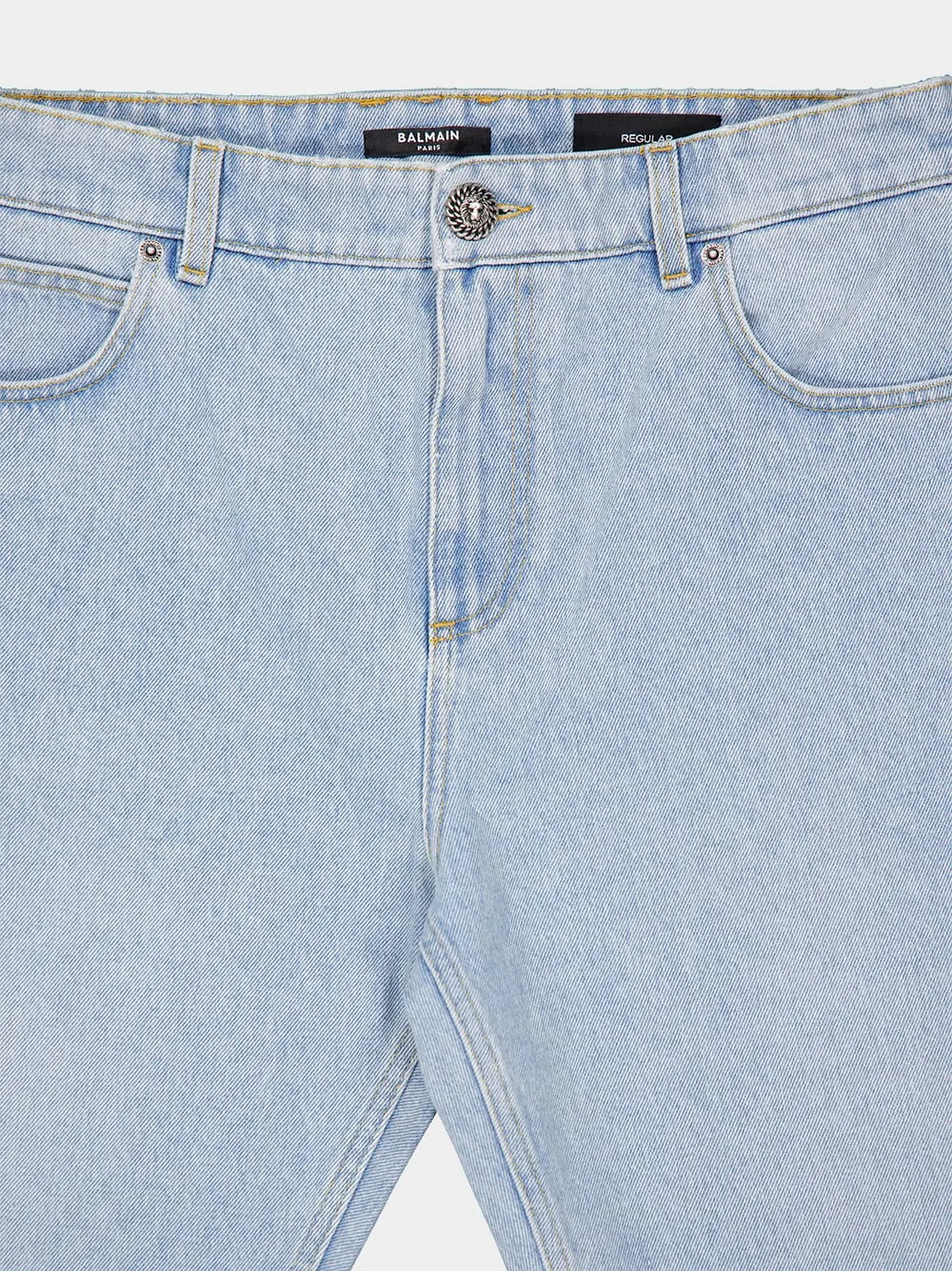 Light Blue Regular-Fit Denim Jeans