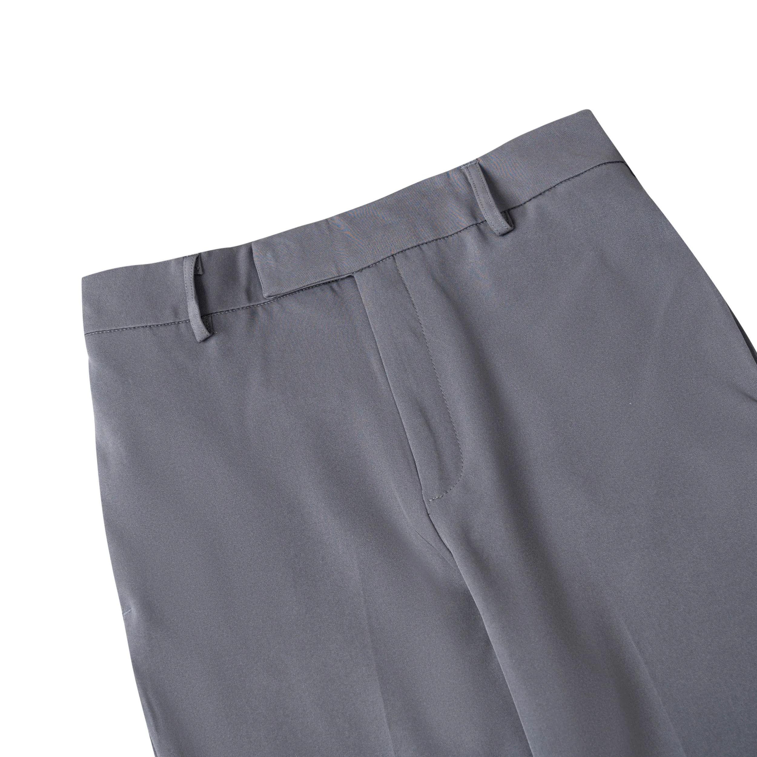 LIGHT GREY STRAP TROUSERS