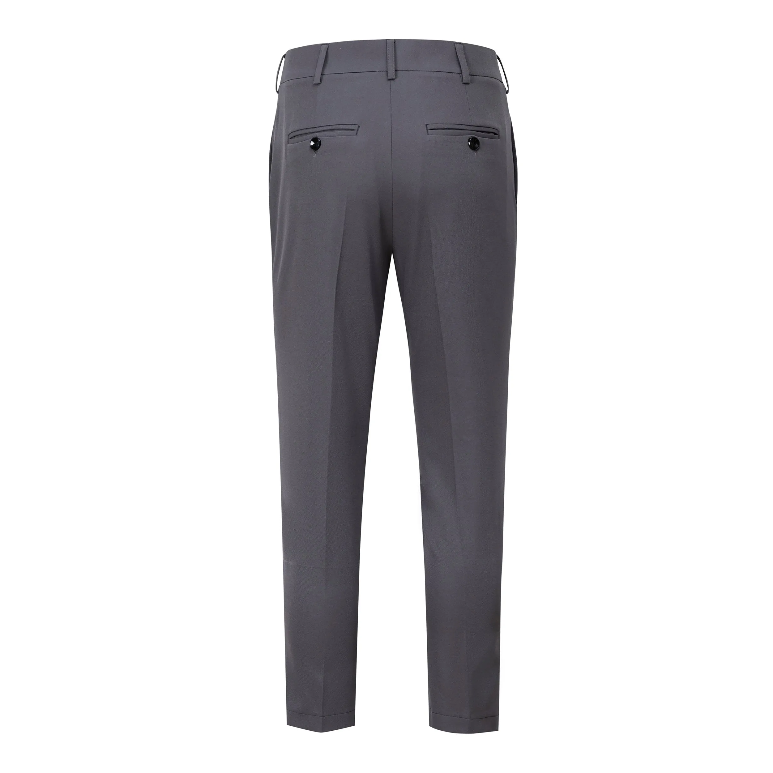 LIGHT GREY STRAP TROUSERS
