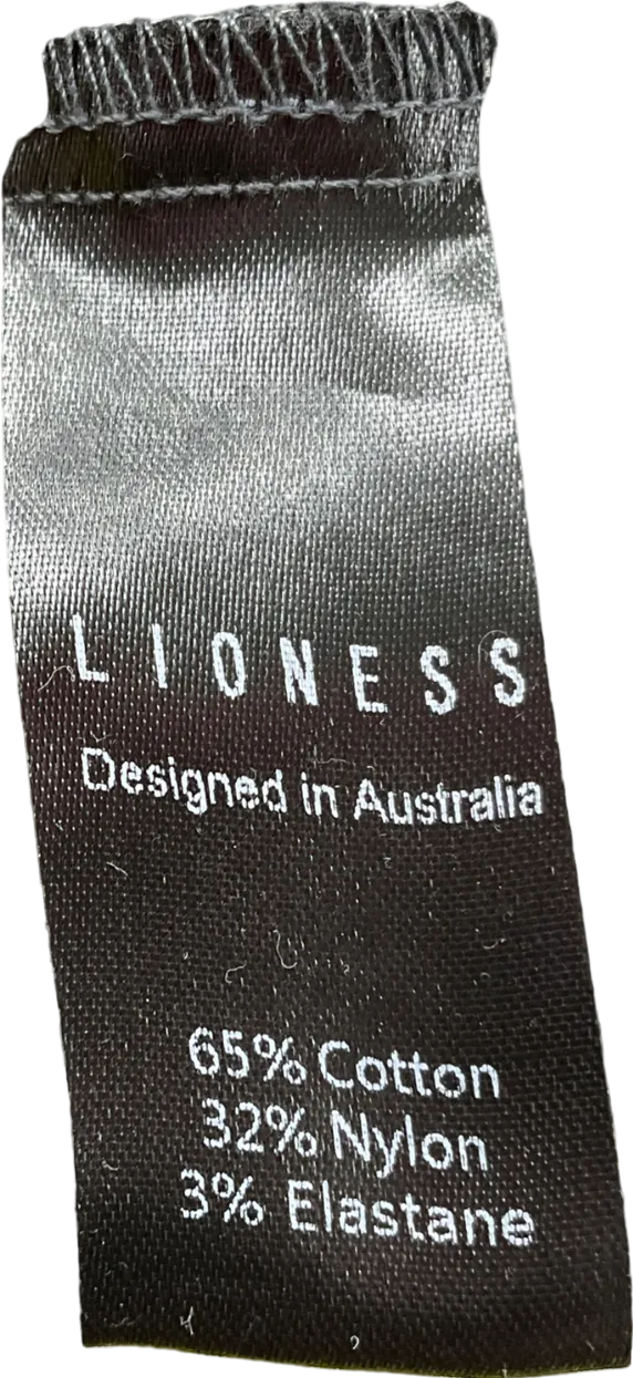Lioness Wide Leg Boxer Waist Detail Trousers In Black Stripe UK S