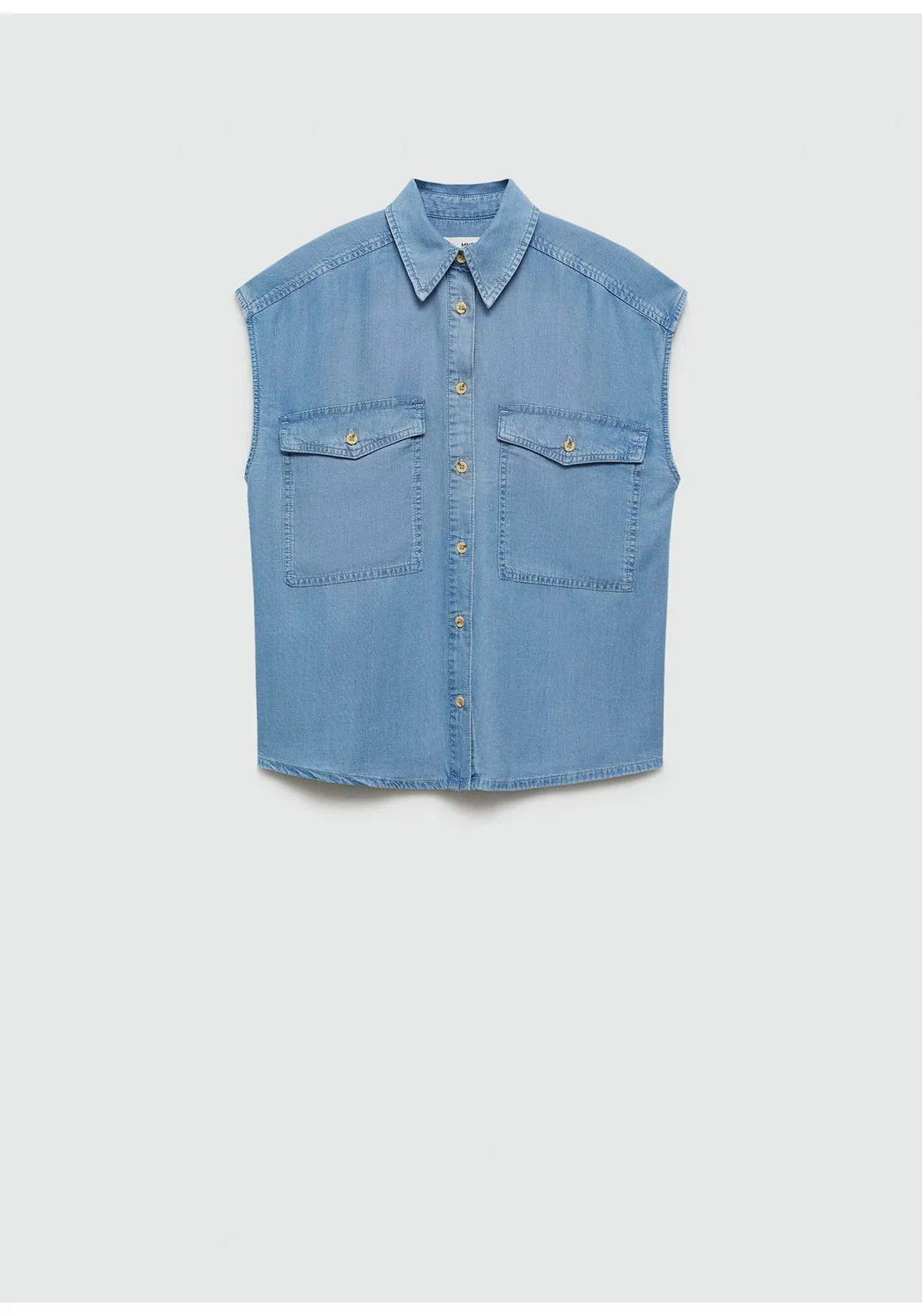 Lyocell sleeveless shirt