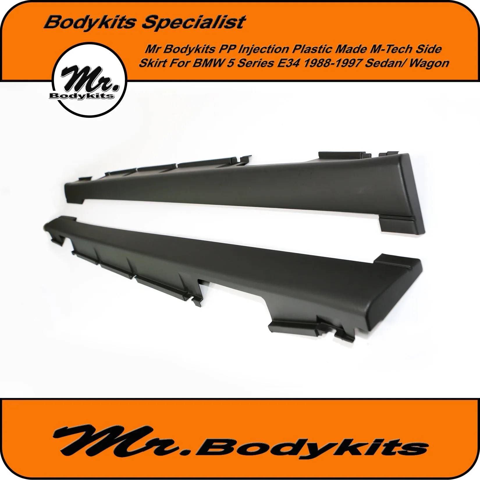 M-Tech Style Side Skirt For BMW 5 Series E34 Sedan/ Wagon 1988-1997, Mr Bodykits
