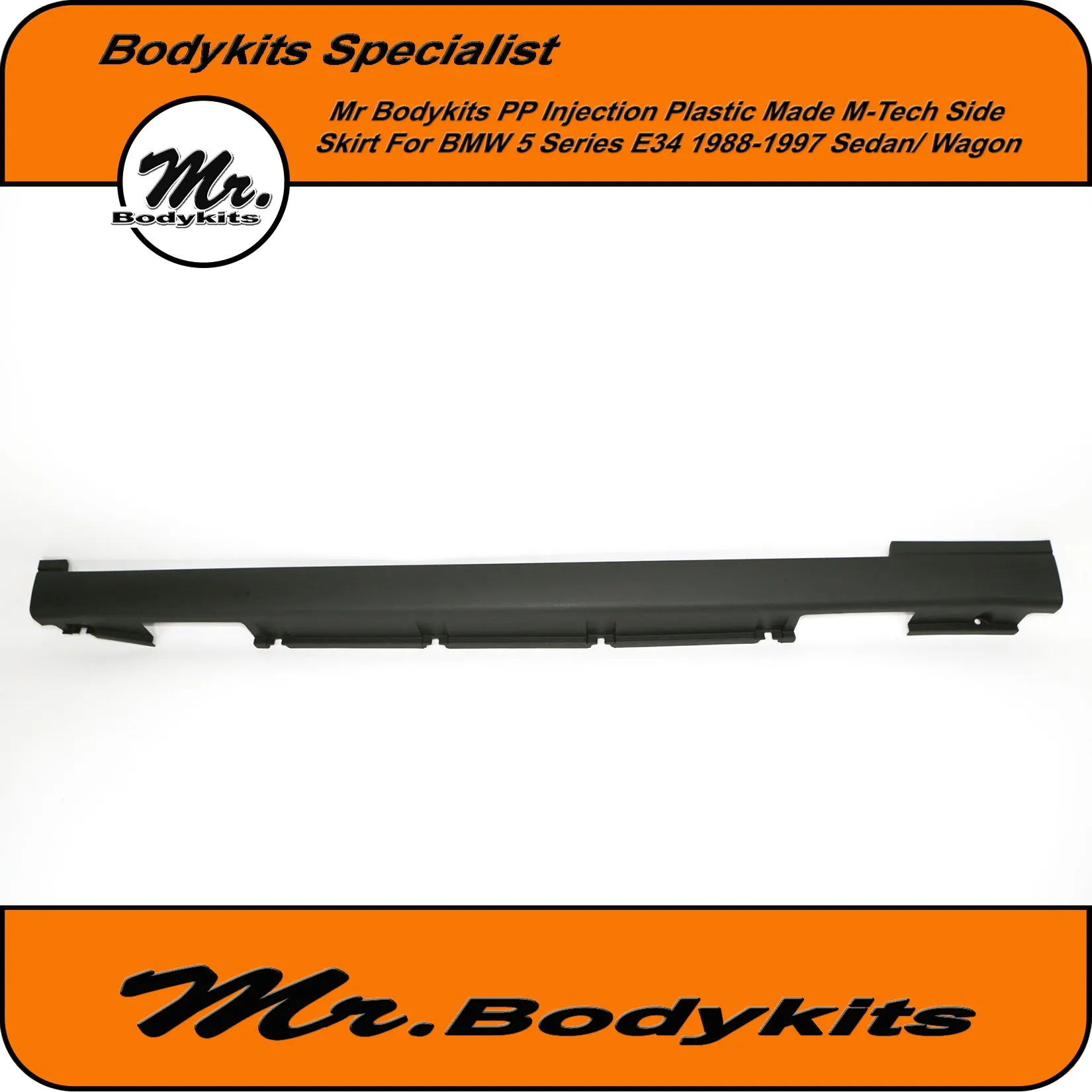 M-Tech Style Side Skirt For BMW 5 Series E34 Sedan/ Wagon 1988-1997, Mr Bodykits