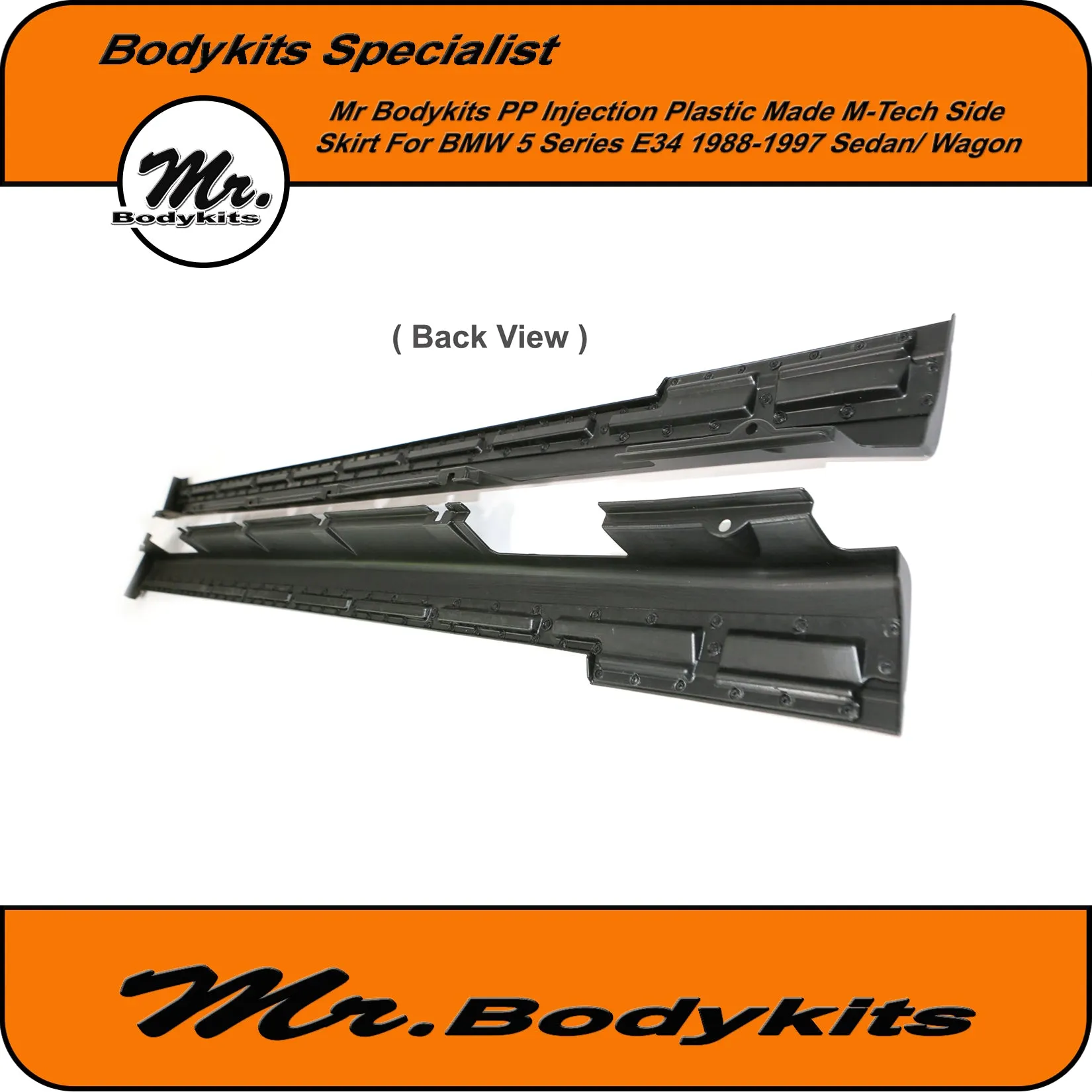 M-Tech Style Side Skirt For BMW 5 Series E34 Sedan/ Wagon 1988-1997, Mr Bodykits