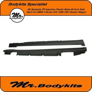 M-Tech Style Side Skirt For BMW 5 Series E34 Sedan/ Wagon 1988-1997, Mr Bodykits