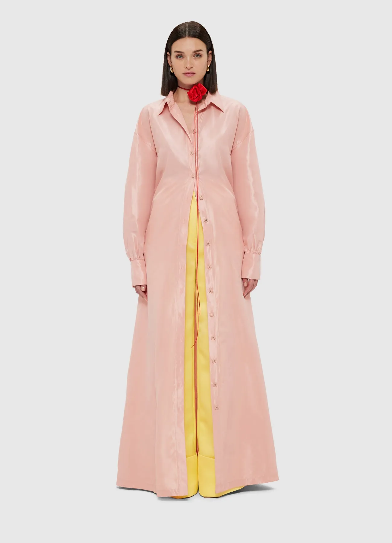 Madeline Coat Dress - Light Rose