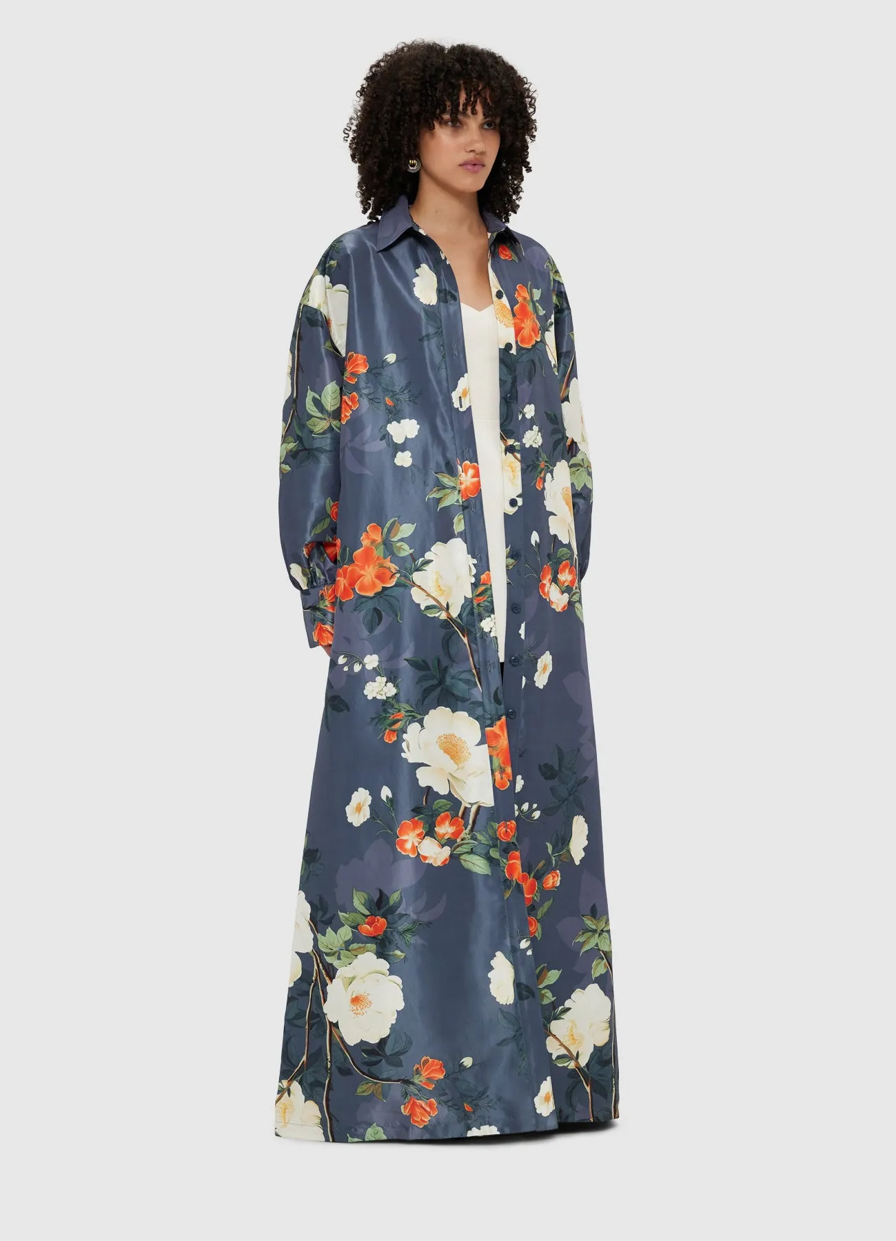 Madeline Coat Dress - Pear Blossom Print