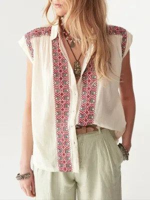 Mafalda Blouse - Red Wine