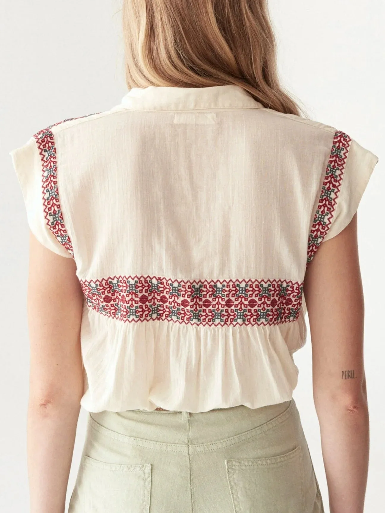 Mafalda Blouse - Red Wine