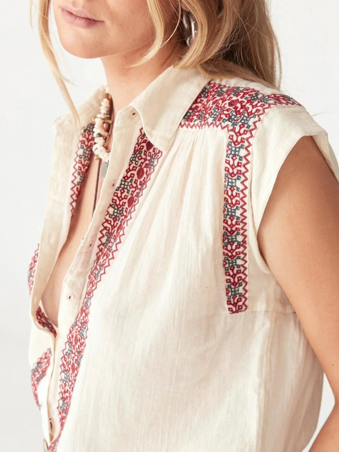 Mafalda Blouse - Red Wine