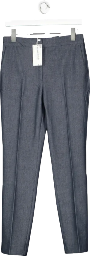 MANGO Blue Mid Rise Skinny Trousers BNWT UK 10