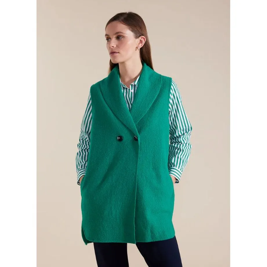 MARCO POLO LONGLINE BOILED WOOL VEST