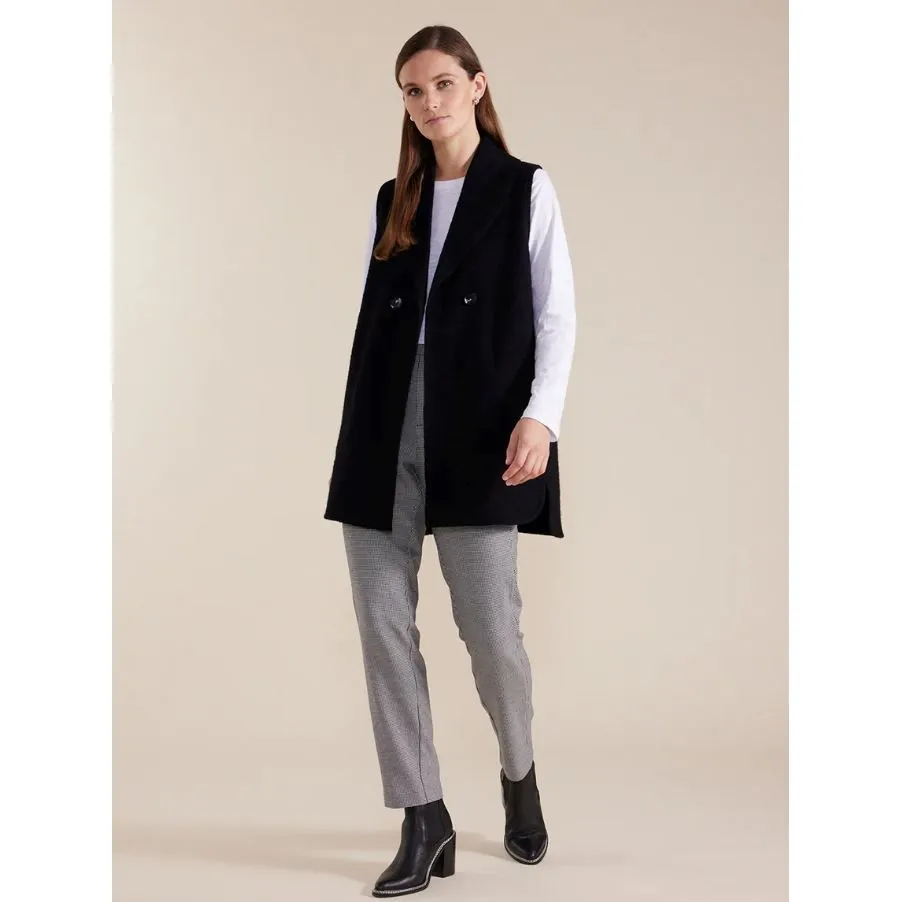 MARCO POLO LONGLINE BOILED WOOL VEST