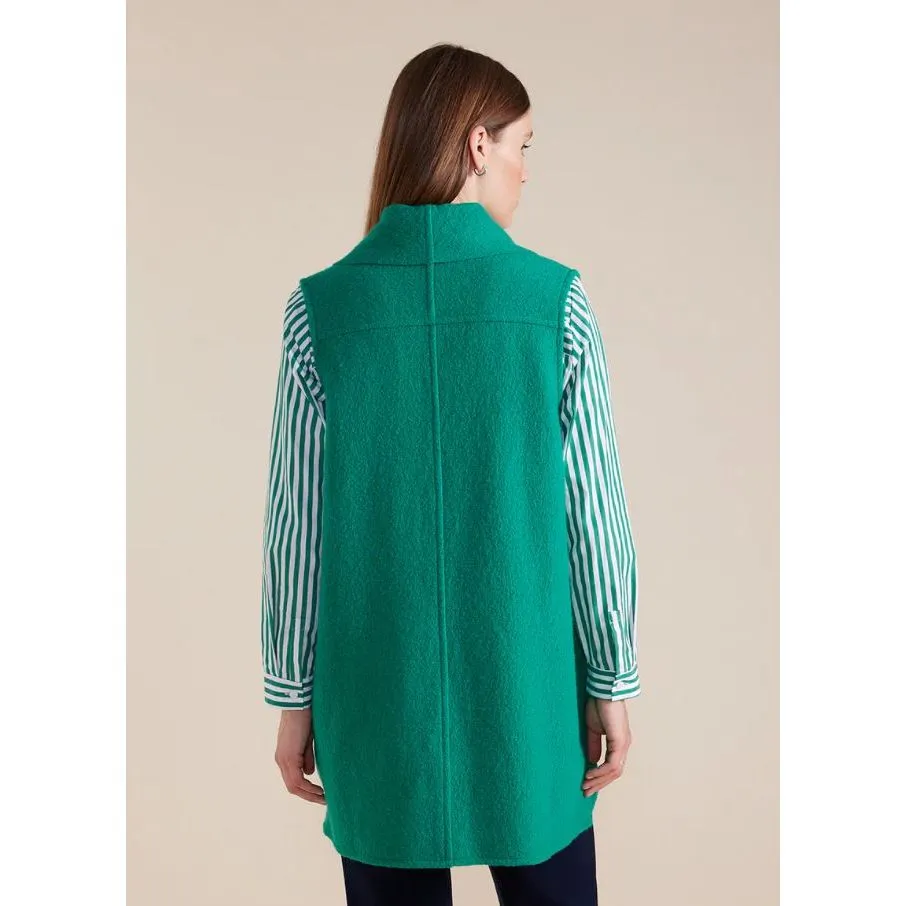 MARCO POLO LONGLINE BOILED WOOL VEST