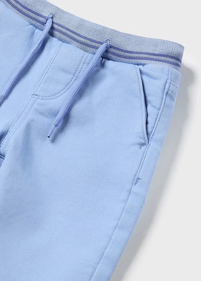 Mayoral 2191 Check Shirt, 2536 Pale Blue Trousers and 2315 Stripe Jumper In Stock Now