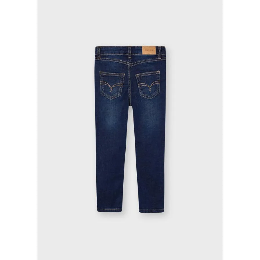 Mayoral Basic Skinny Denim Pants Girl - Dark Wash