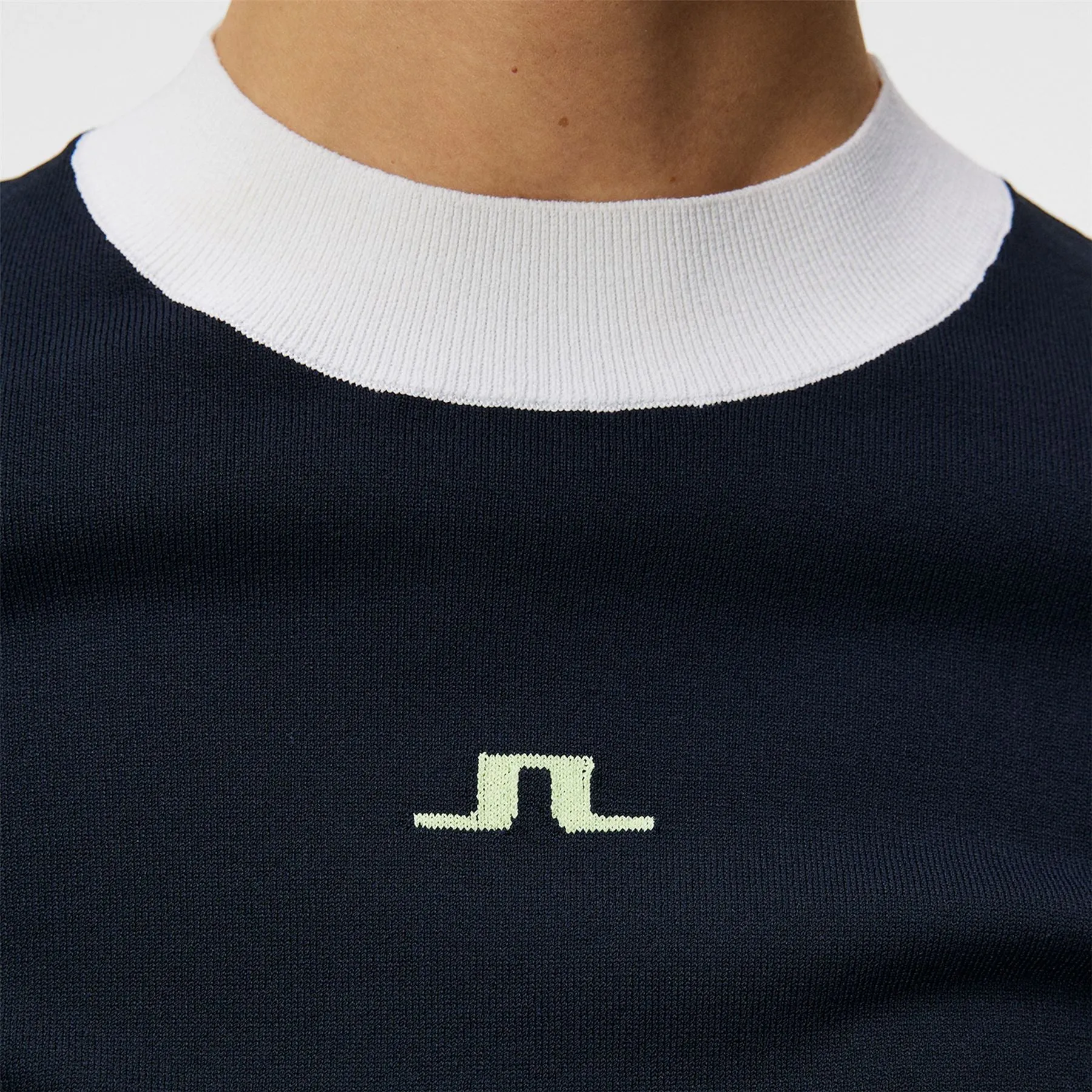 Meadow Mock Neck Knitted Sweater JL Navy