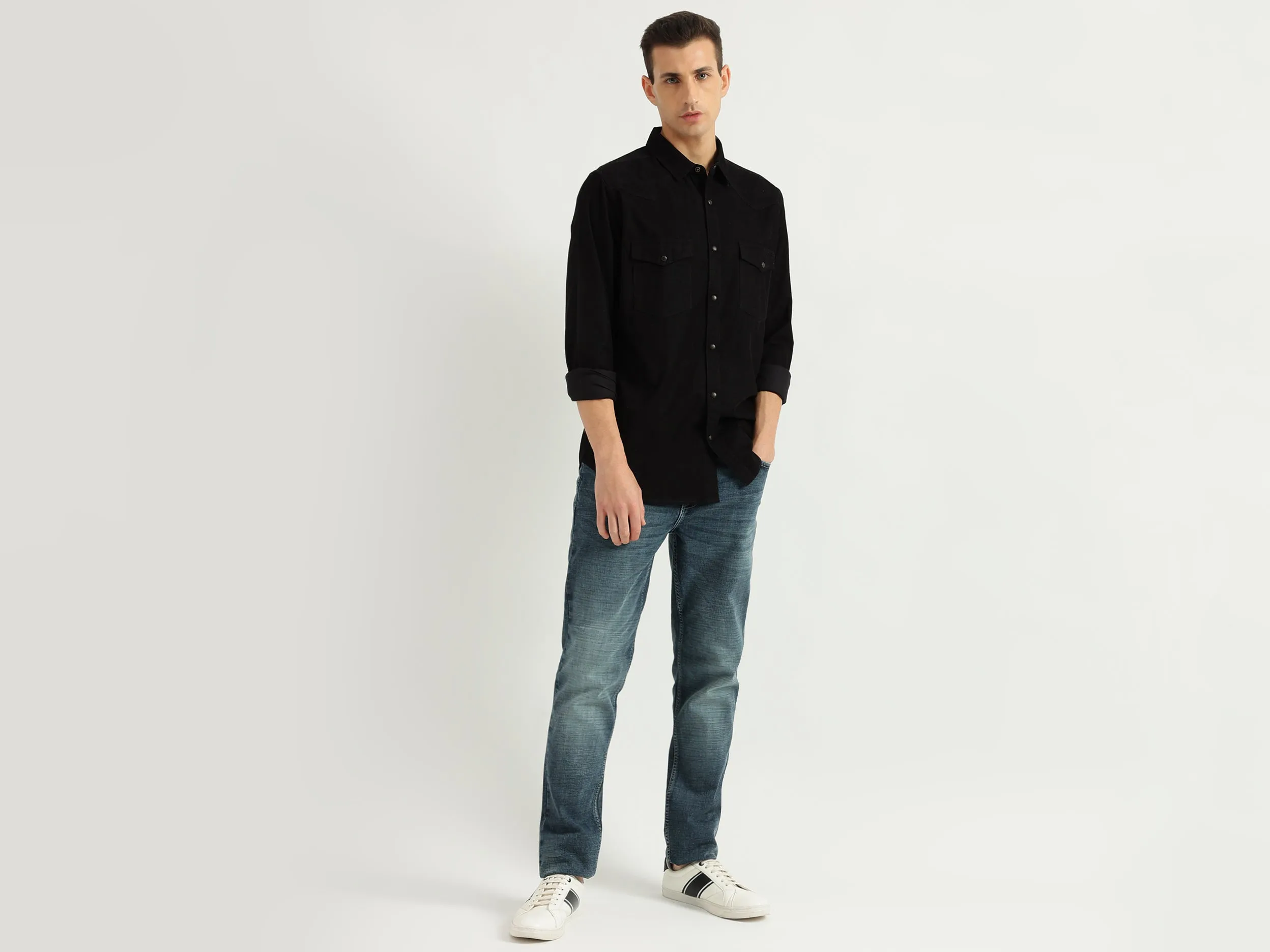 Men's Solid Skinny Fit Jeans