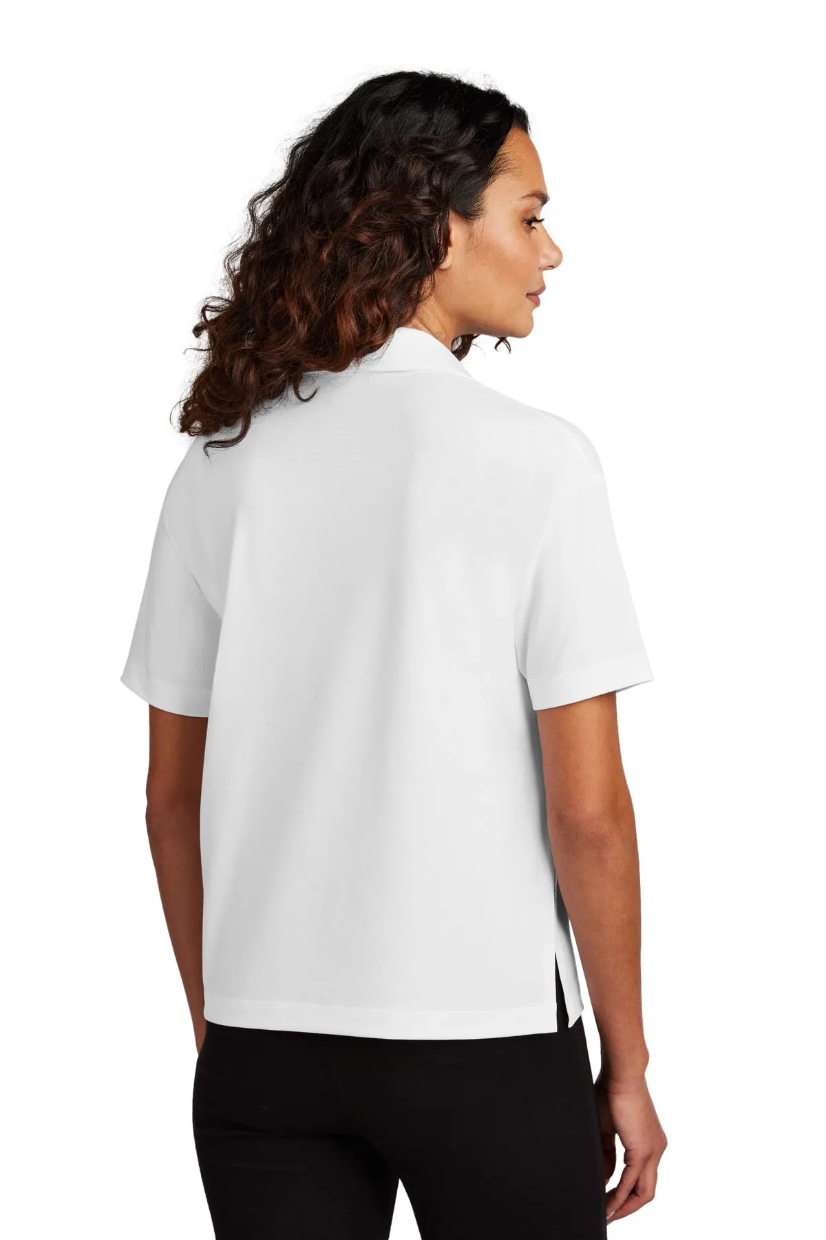 Mercer Mettle Women's Stretch Jersey Polo MM1015 White