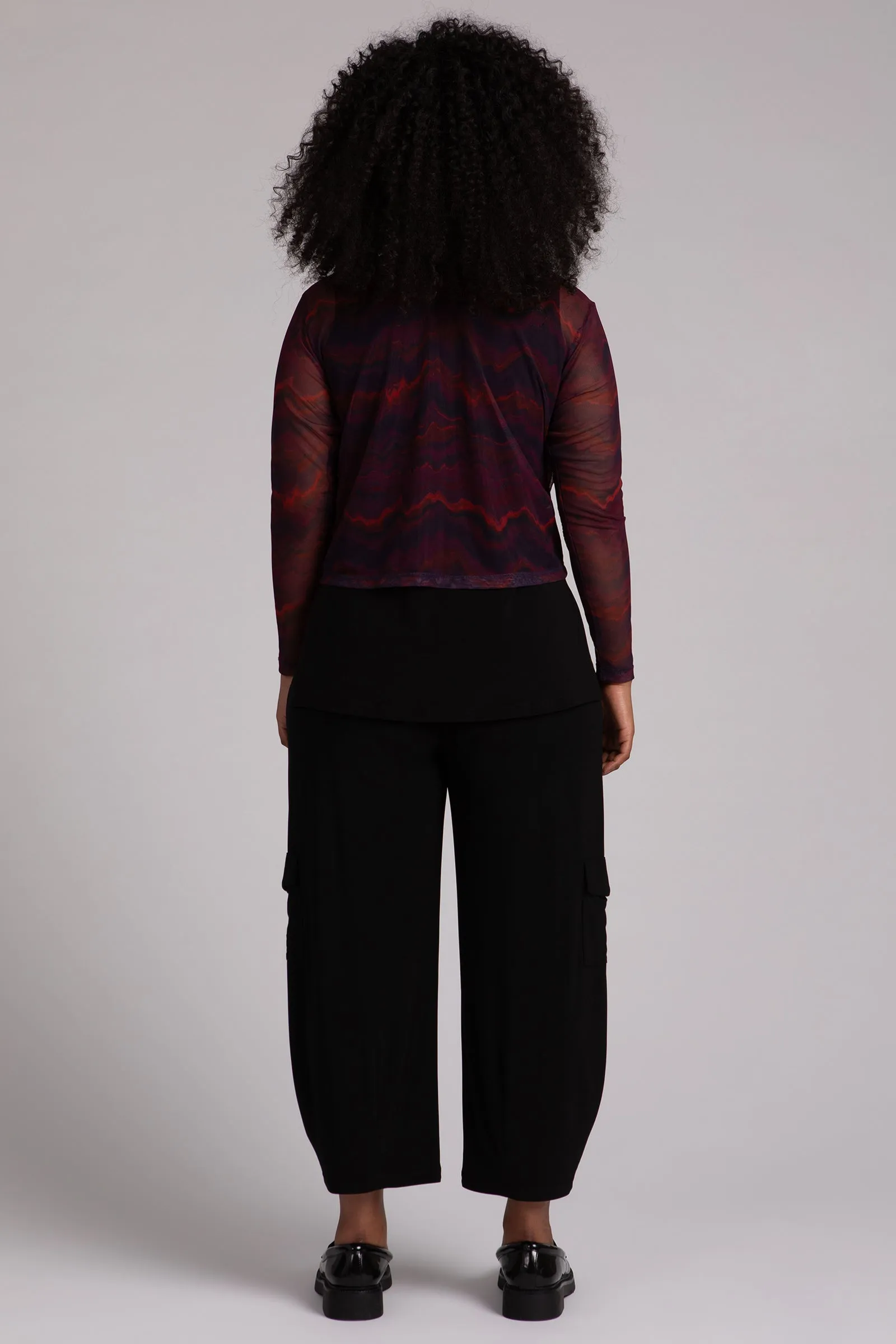 Mesh Go To Cropped T