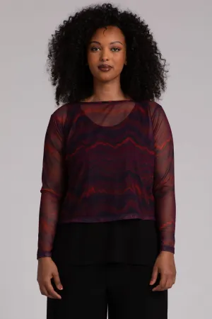 Mesh Go To Cropped T