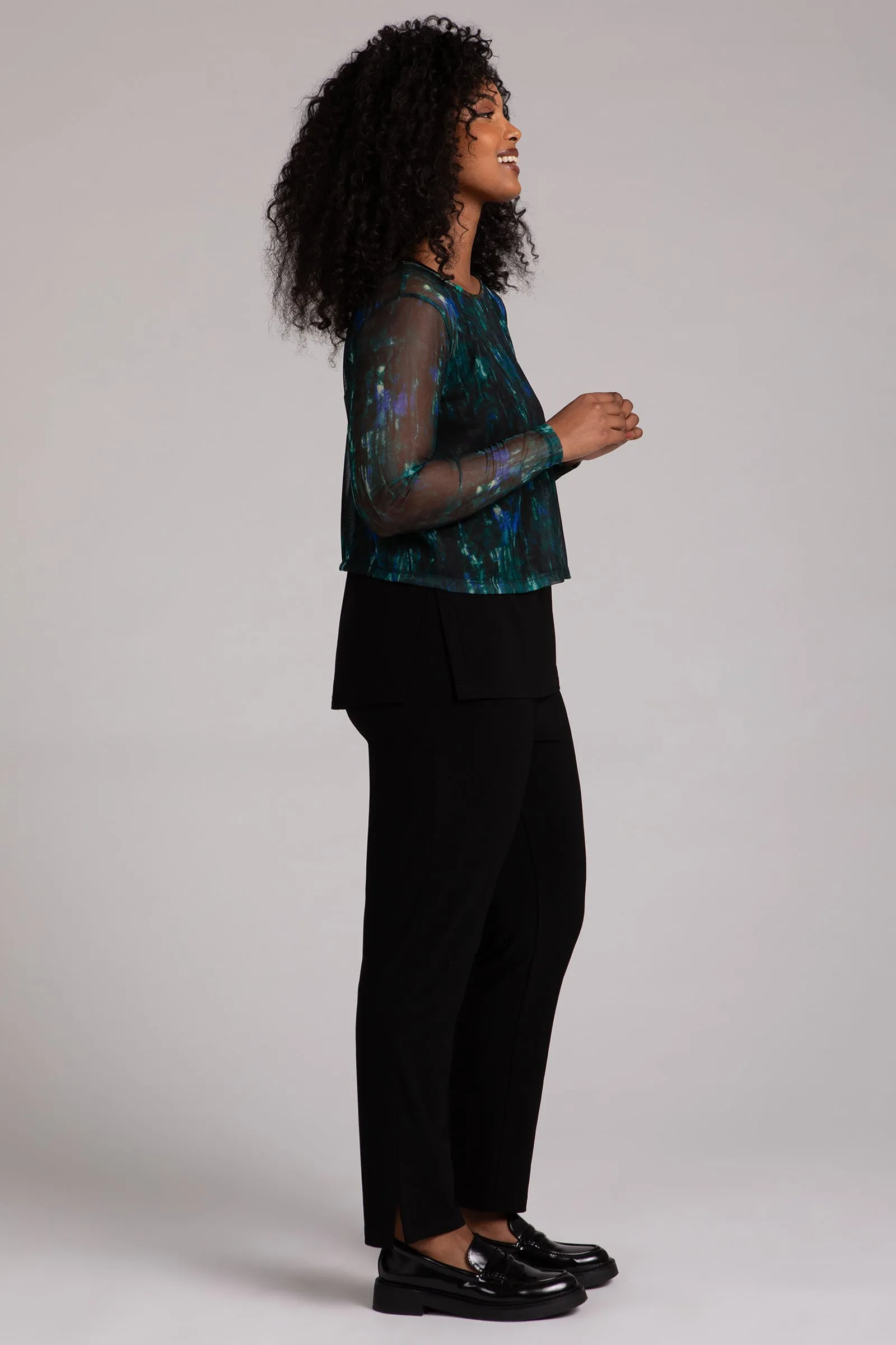 Mesh Go To Cropped T