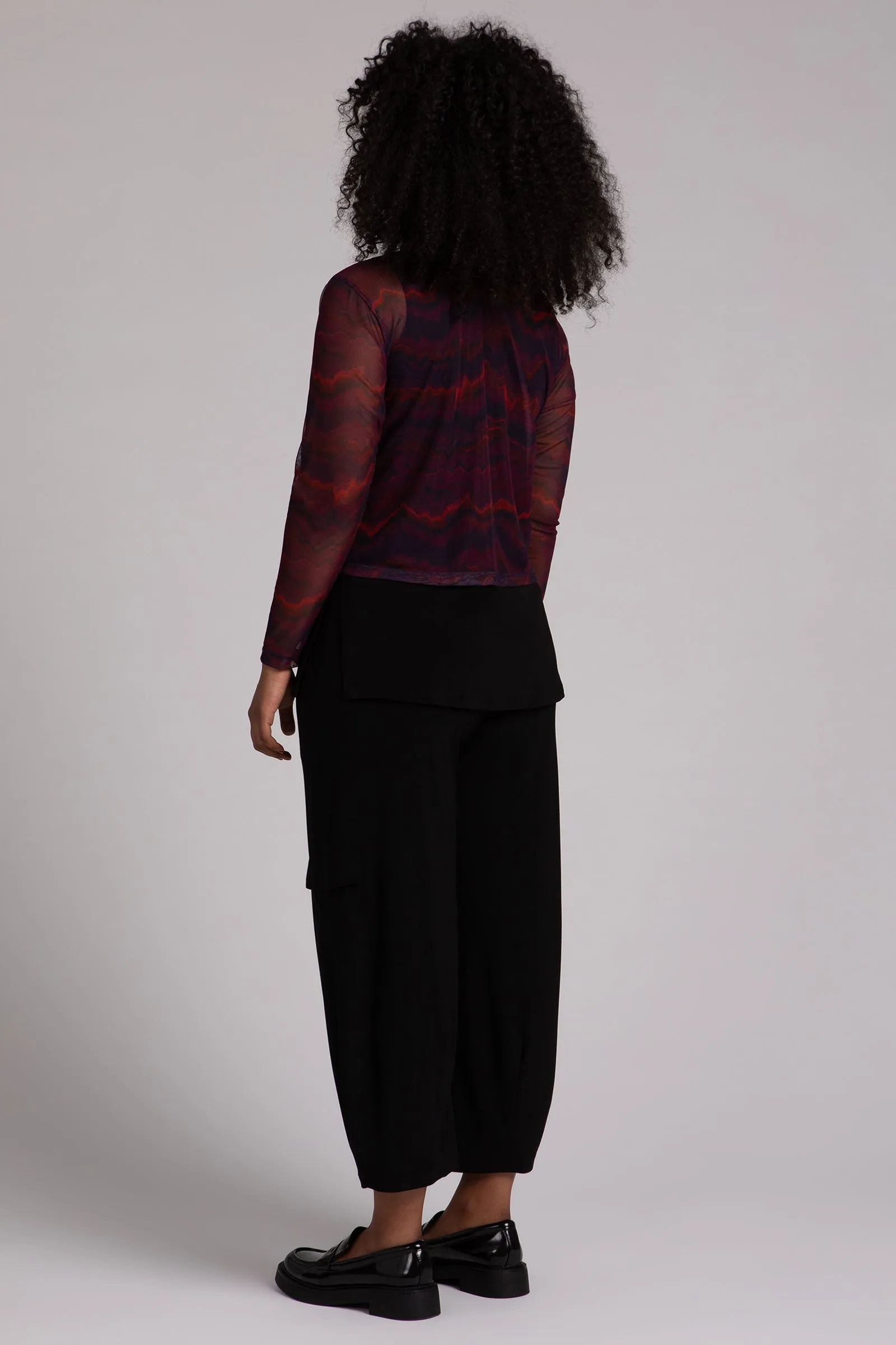 Mesh Go To Cropped T