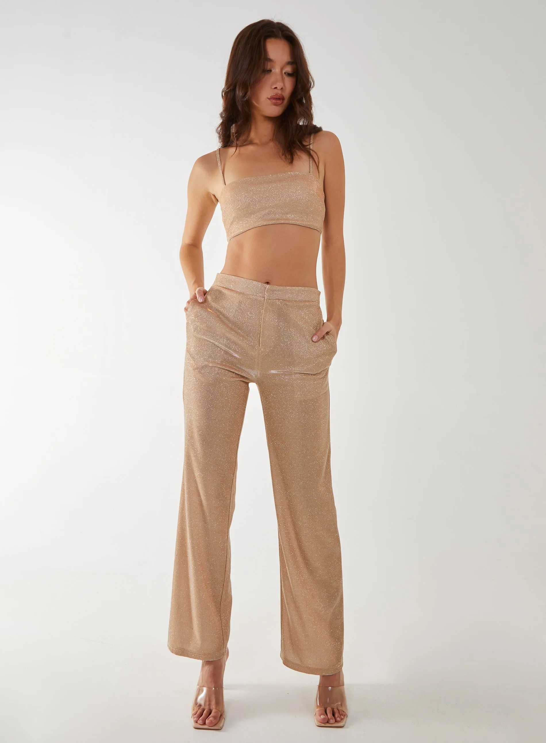 Metallic Crop Top