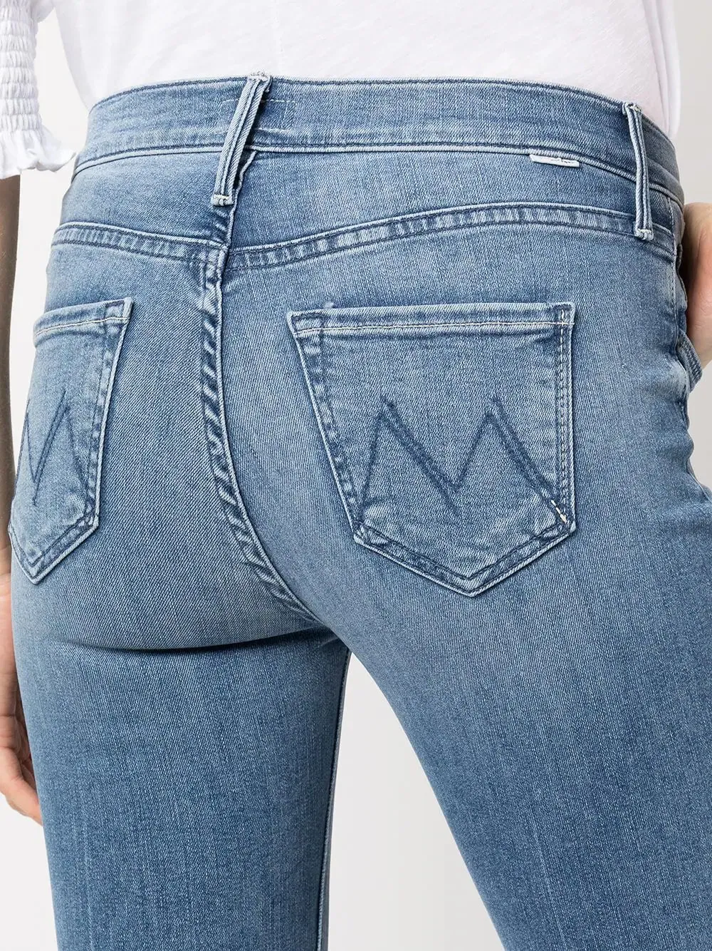 Mid-Rise Skinny Ankle-Crop Jeans